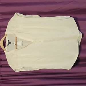 Banana Republic Cream Colored Blouse Medium